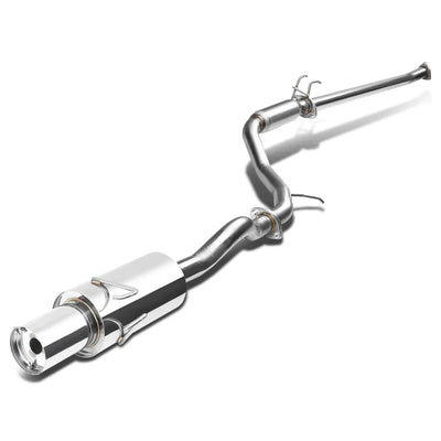 06-08 Honda Civic EX Single Tip Catback Exhaust - Stainless Steel