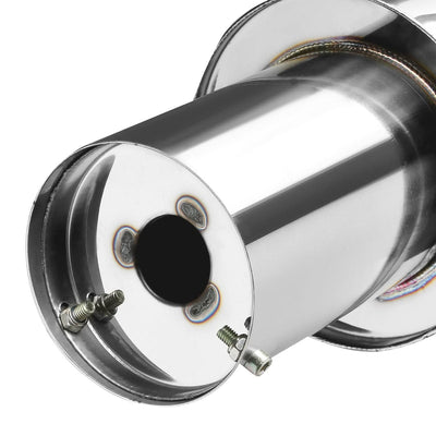06-08 Honda Civic EX Single Tip Catback Exhaust - Stainless Steel