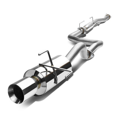 96-00 Honda Civic 3-Door Catback Exhaust Single Rolled Tip Stainless Steel