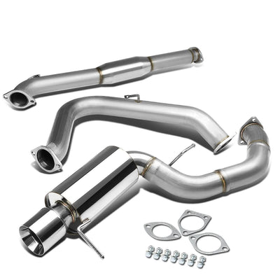 2000-2005 Mitsubishi Eclipse Single Rolled Tip Catback Exhaust Stainless Steel