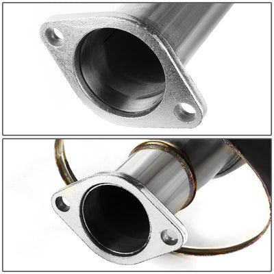 06-12 Mitsubishi Eclipse Single Rolled Tip Catback Exhaust Stainless Steel