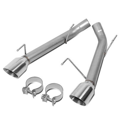 2005-2010 Ford Mustang Axleback Exhaust Dual Rolled Tip Stainless Steel