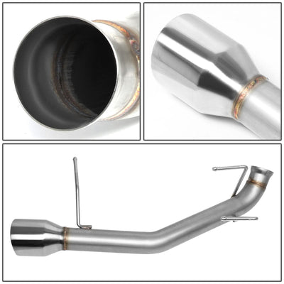 11-14 Ford Mustang 3.7L Axelback Exhaust Dual Rolled Tip Stainless Steel