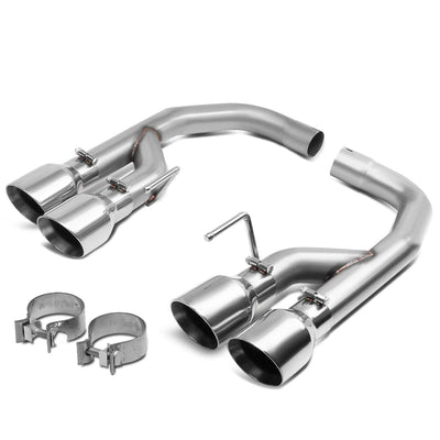 2018-2020 Ford Mustang 5.0L Axleback Exhaust Dual Rolled Tip Stainless Steel