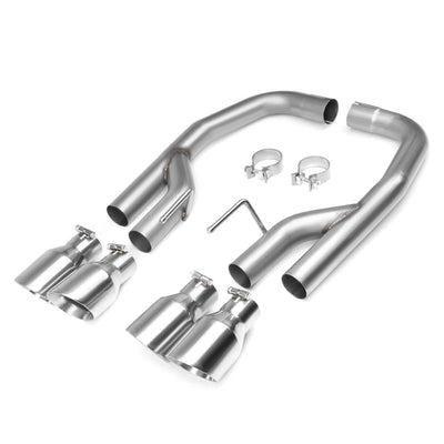 2018-2020 Ford Mustang 5.0L Axleback Exhaust Dual Rolled Tip Stainless Steel