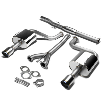 2009-2015 Nissan Maxima Catback Exhaust System Dual Burnt Tips Stainless