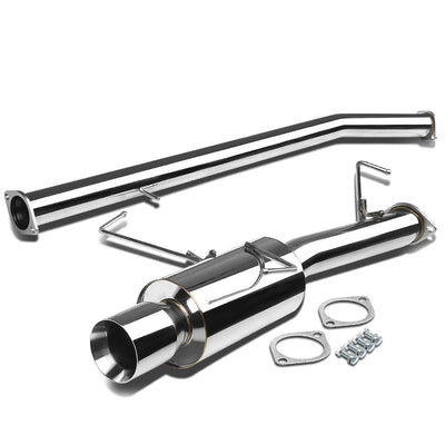 1995-1998 Nissan 240SX S16 Dual Tip Catback Exhaust - Stainless Steel