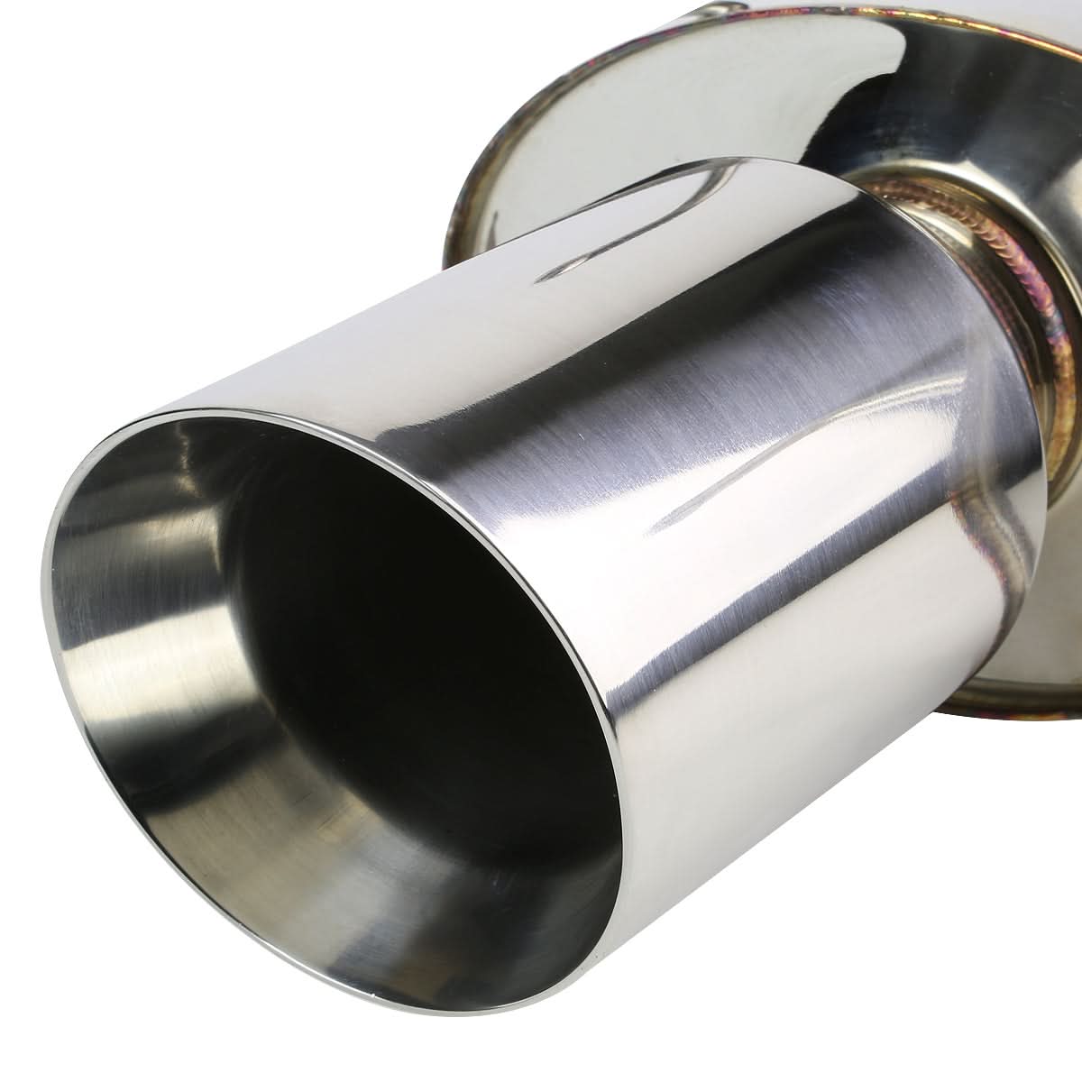 02-05 Honda Civic Si EP3 OE Style Single Tip Catback Exhaust - Stainless Steel