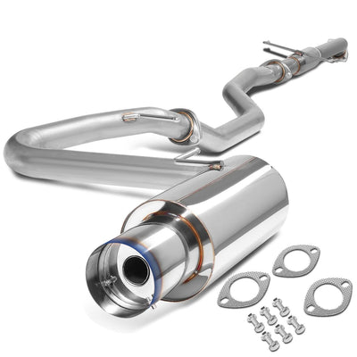 2005-2010 Scion tC Catback Exhaust Stainless Steel Single Burnt Tip