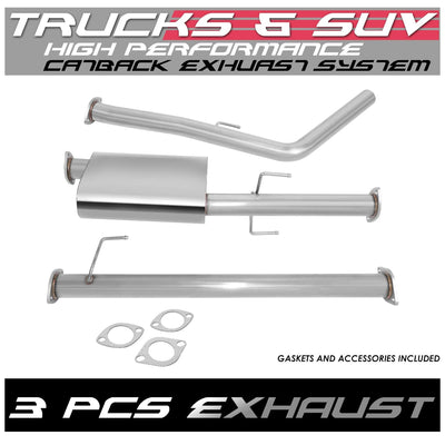 2013-2015 Toyota Tacoma Catback Exhaust Single Tip Stainless Steel
