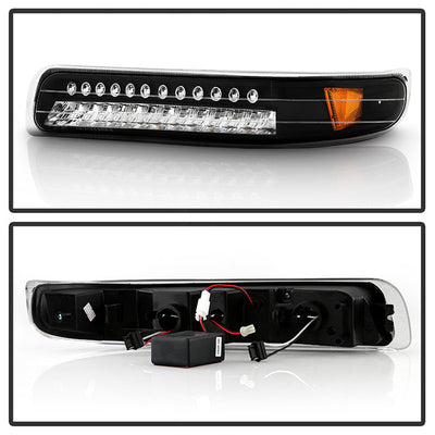 SPYDER Xtune Chevy Silverado 99-02 LED Amber Bumper Lights Black CBL-CS99-LED-BK 5014566