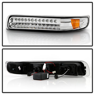 SPYDER Xtune Chevy Silverado 99-02 LED Amber Bumper Lights Chrome CBL-CS99-LED-E 5014573