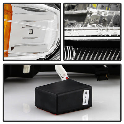 SPYDER Xtune Chevy Silverado 99-02 LED Amber Bumper Lights Chrome CBL-CS99-LED-E 5014573
