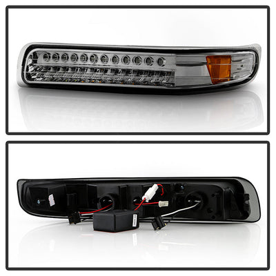 SPYDER Xtune Chevy Silverado 99-02 LED Amber Bumper Lights Smoke CBL-CS99-LED-SM 5014580
