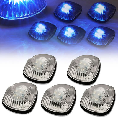 94-98 Dodge Ram 2500/3500 Cab Light Chrome Housing Blue LED