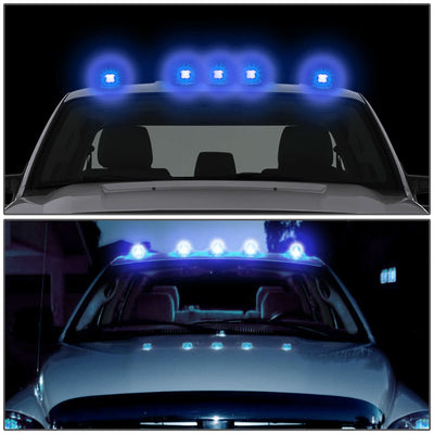 94-98 Dodge Ram 2500/3500 Cab Light Chrome Housing Blue LED