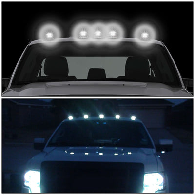 94-98 Dodge Ram 2500/3500 Smoke Housing Cab Light with White LED