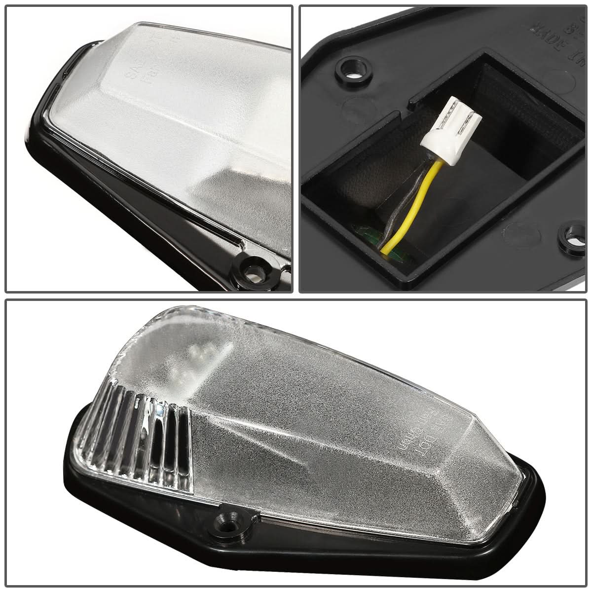 1980-1996 Ford Super Duty Chrome Housing White LED Cab Light