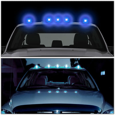 99-15 Ford Super Duty Cab Light - Black Housing Blue LED