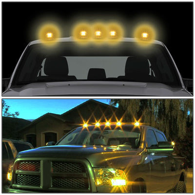 99-15 Ford Super Duty Smoke Housing Amber LED Cab Light