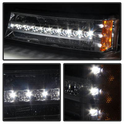 SPYDER Xtune Chevy Silverado 03-06 / Avalanche 02-06 LED Bumper Lights Smoke CBL-JH-CS03-LED-SM 9027505