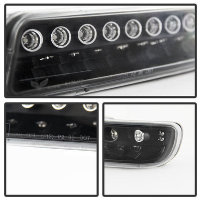 SPYDER Xtune GMC Sierra 99-06 Full LED Bumper Lights Black CBL-JH-GS99-LED-BK 9027147