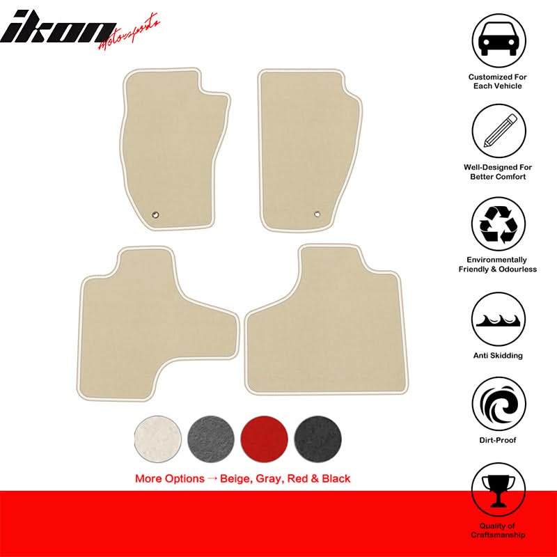 2008-2013 Jeep Liberty Car Floor Mats Carpet 4PC Nylon