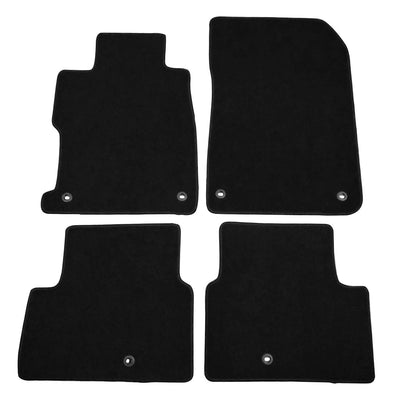 Car Floor Mat for 2013-2022 Acura ILX Black Front Rear  Nylon 4PC