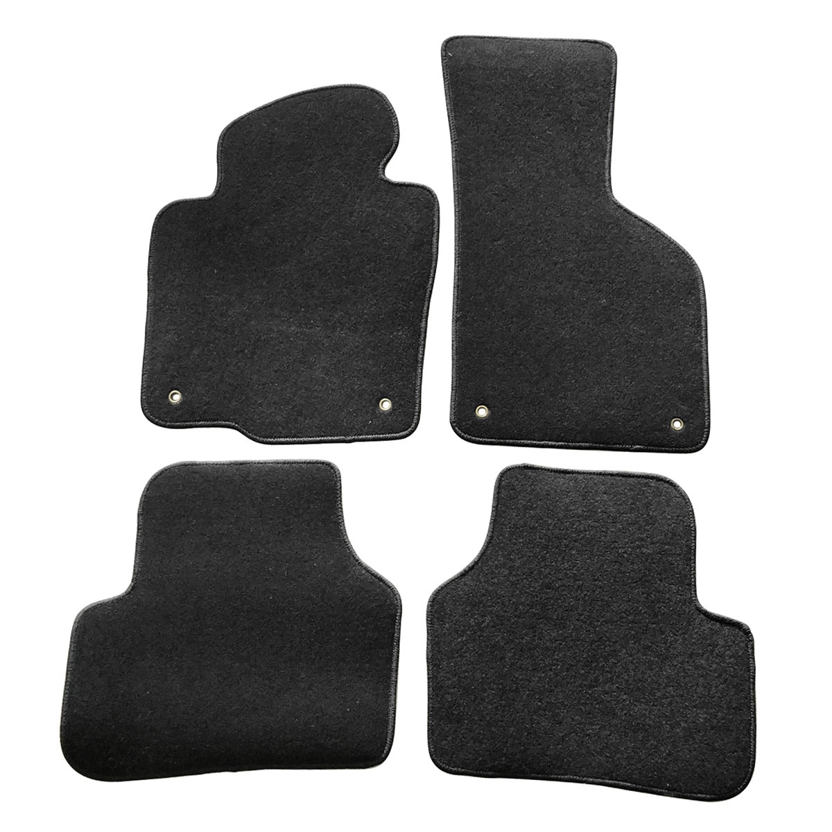 Car Floor Mat for 2009-2017 Volkswagen CC Black Front Rear  Nylon 4PCS