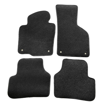 Car Floor Mat for 2009-2017 Volkswagen CC Black Front Rear  Nylon 4PCS