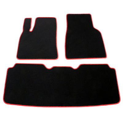 2012-2019 Tesla Model S Latex Floor Mats All Weather Carpet Black