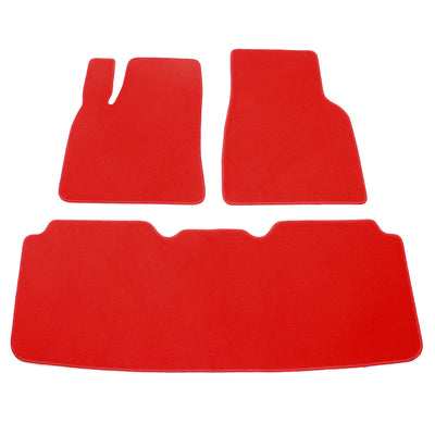 2012-2019 Tesla Model S Latex Floor Mats All Weather Carpet Black