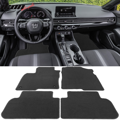 2022-2025 Honda Civic Acura Integra Car Floor Mats Carpet 4PC Nylon