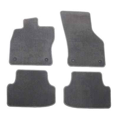 Car Floor Mat for 2015-2023 Volkswagen GTI Gray Nylon Front Rear  4PC