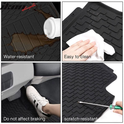 2006-2011 Honda Civic Floor Mats Latex Rubber Front Second Row
