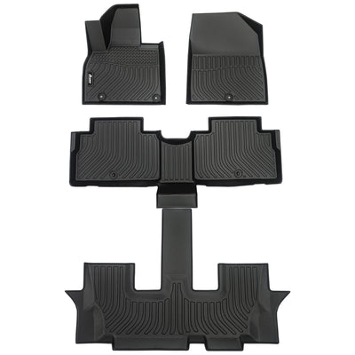 2020-2025 Kia Telluride 7 & 8 Seats Heavy Duty TPE Floor Mats 3D Liner