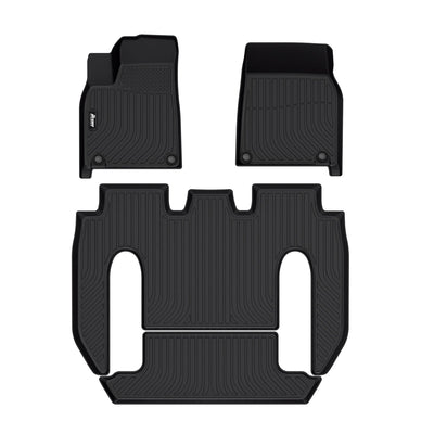 Car Floor Mat for 2022-2024 Tesla Model X 6 Seats All Weather 3D TPE