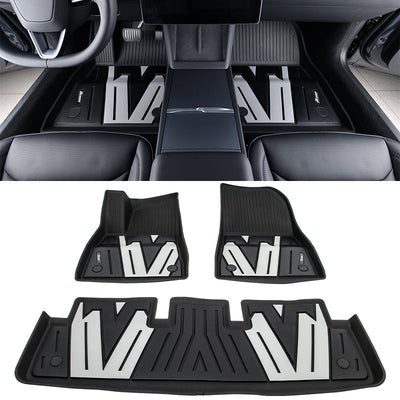 2024-2025 Tesla Model 3 3D Floor Mats Liner Black& Gray TPE Injection