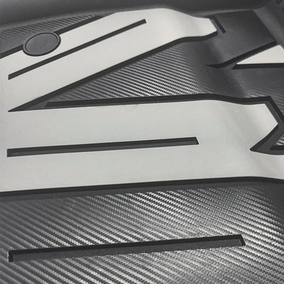 2024-2025 Tesla Model 3 3D Floor Mats Liner Black& Gray TPE Injection