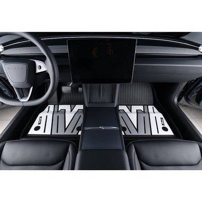 2024-2025 Tesla Model 3 3D Floor Mats Black Gray White TPE Injection