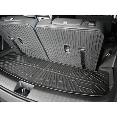 2024-2025 Hyundai Santa Fe Trunk Mat W/ Backrest Rear Seat Liner Black