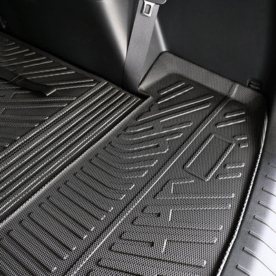 2024-2025 Hyundai Santa Fe Trunk Mat W/ Backrest Rear Seat Liner Black