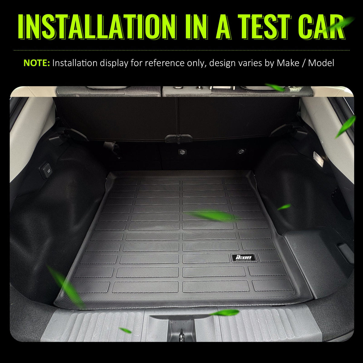2023-2025 Toyota Prius Prime 3D All Weather Cargo Trunk Tray Mats TPE