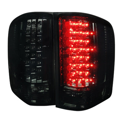 Spec-D 07-14 Silverado 1500 2500HD 3500HD OZ LED Tail Lights Smoked