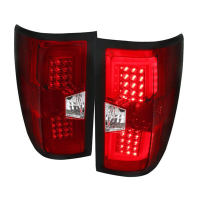 Spec-D 14-19 Chevrolet Silverado 2500HD 350HD LED Tail Lights Red