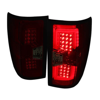 Spec-D 15-19 Silverado 2500HD 3500HD LED Tail Lights Red/Smoked