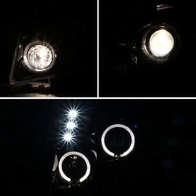Spec-D 07-13 Avalanche/Tahoe Halo Projector Headlights Black/Clear