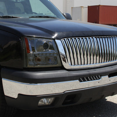 Spec-D 03-07 Chevy Silverado 1Pc Projector Headlights Smoked