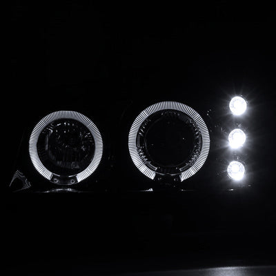 Spec-D 02-06 Avalanche 03-07 Silverado Halo Headlights Smoked