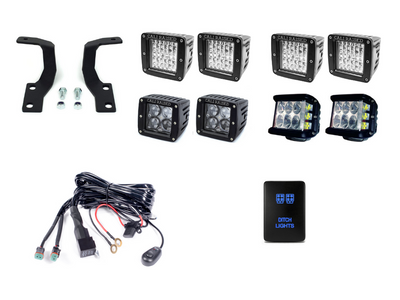 Low Profile 4Runner LED Ditch Light Brackets/Combo | Toyota 4Runner Ditch Lights 2010-2024